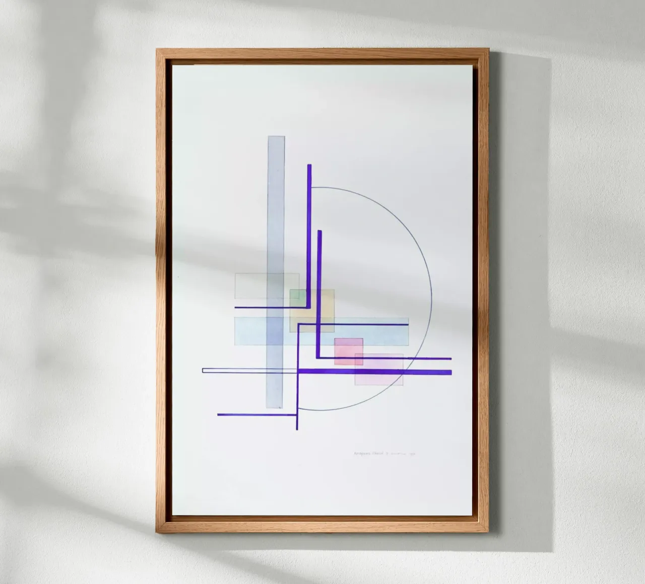 Knappes Abbild IV (1994) tela con Cornice a cassetta da Heinrich Neuy