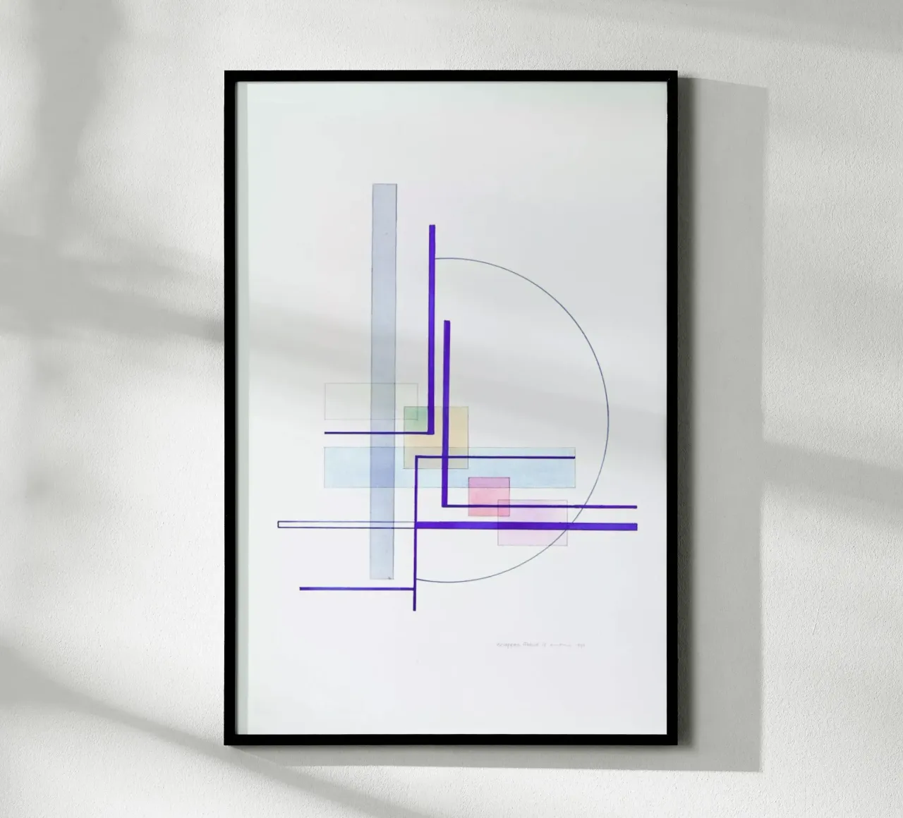 Knappes Abbild IV (1994) carta hahnemühle da Heinrich Neuy
