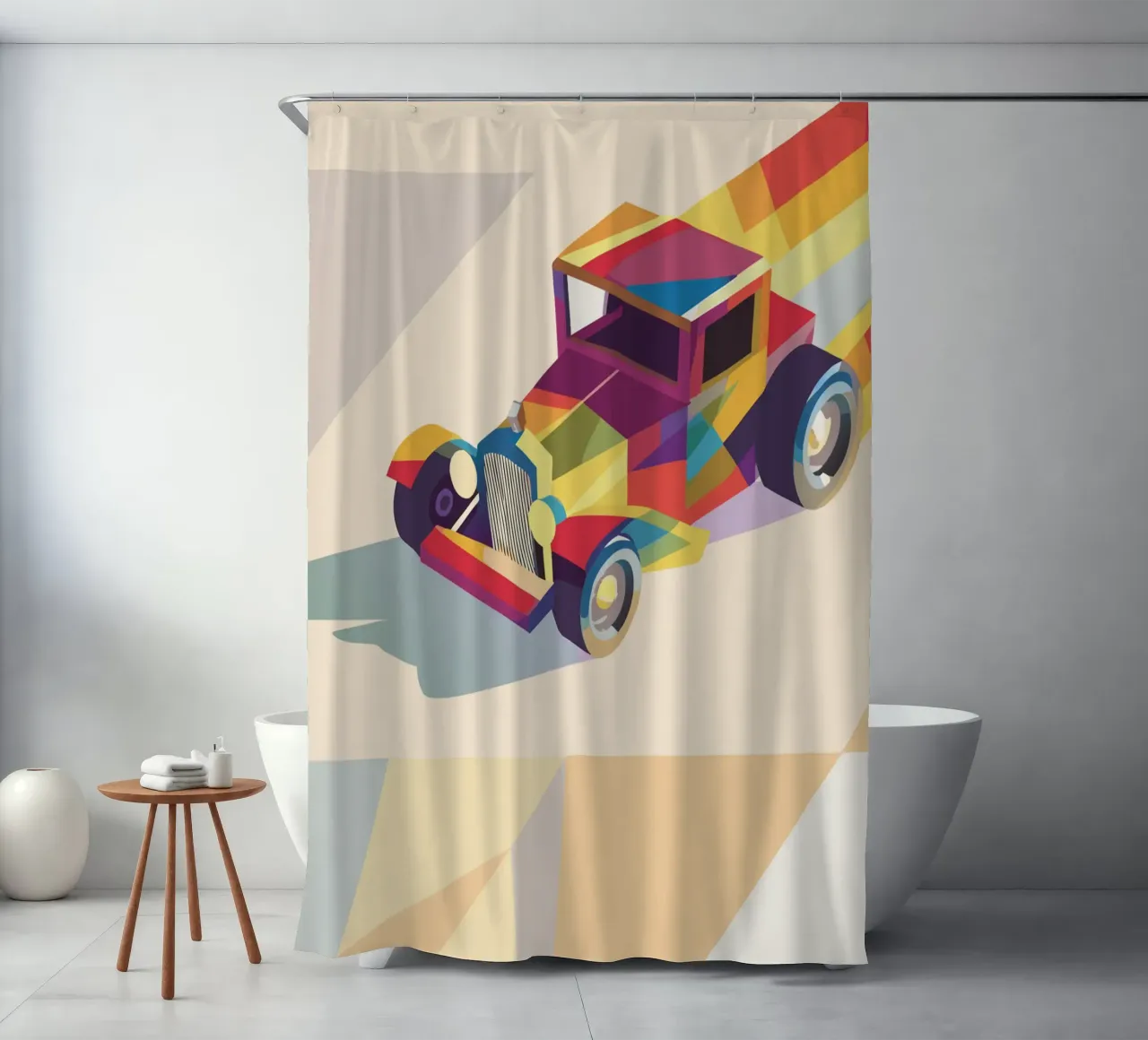 Oldtimer Duschvorhang von POLYGON SPECIAL