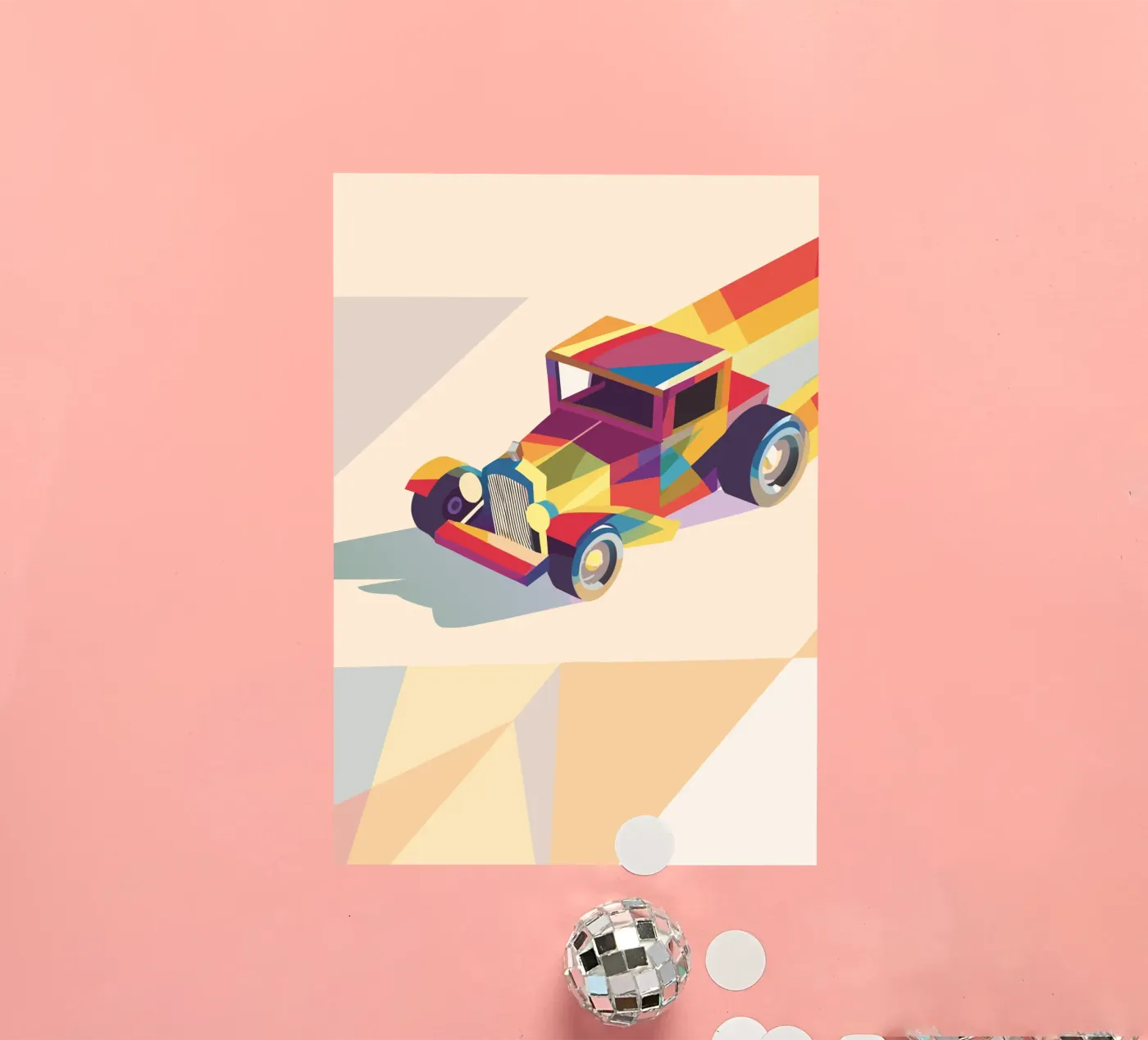 Classic Car Sticker von POLYGON SPECIAL