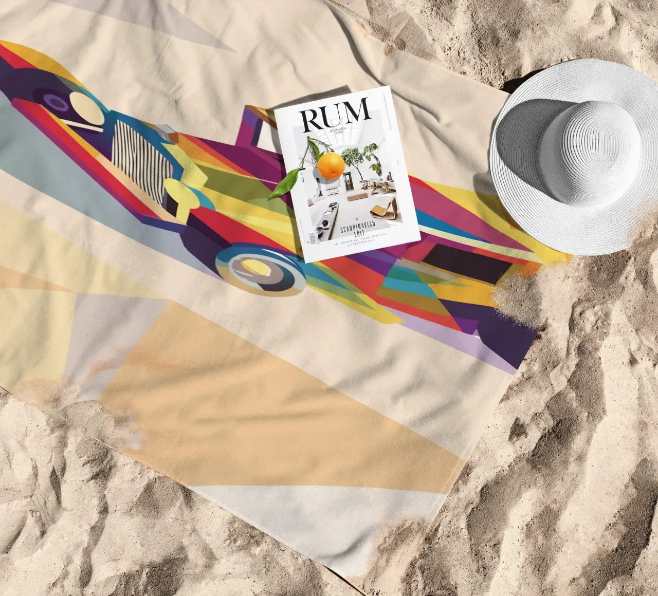 Oldtimer Strandtuch von POLYGON SPECIAL