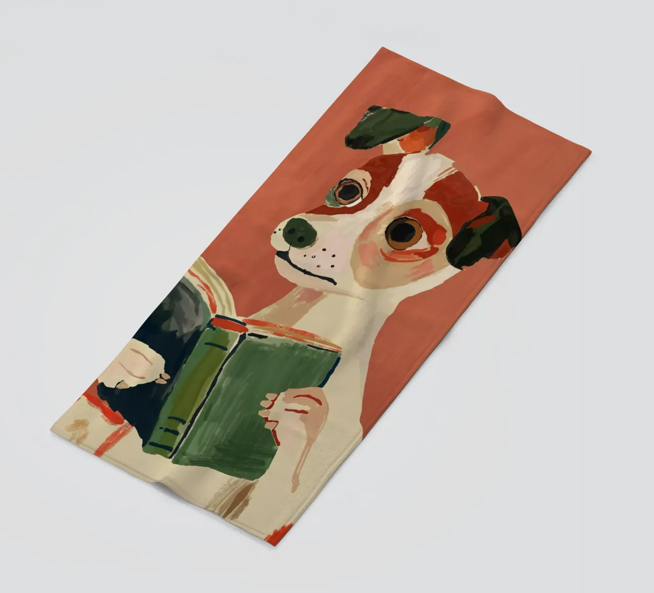Il cane libraio telo mare da ArtsySesta