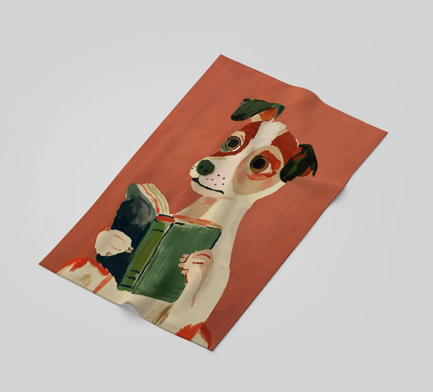 Il cane libraio telo mare da ArtsySesta