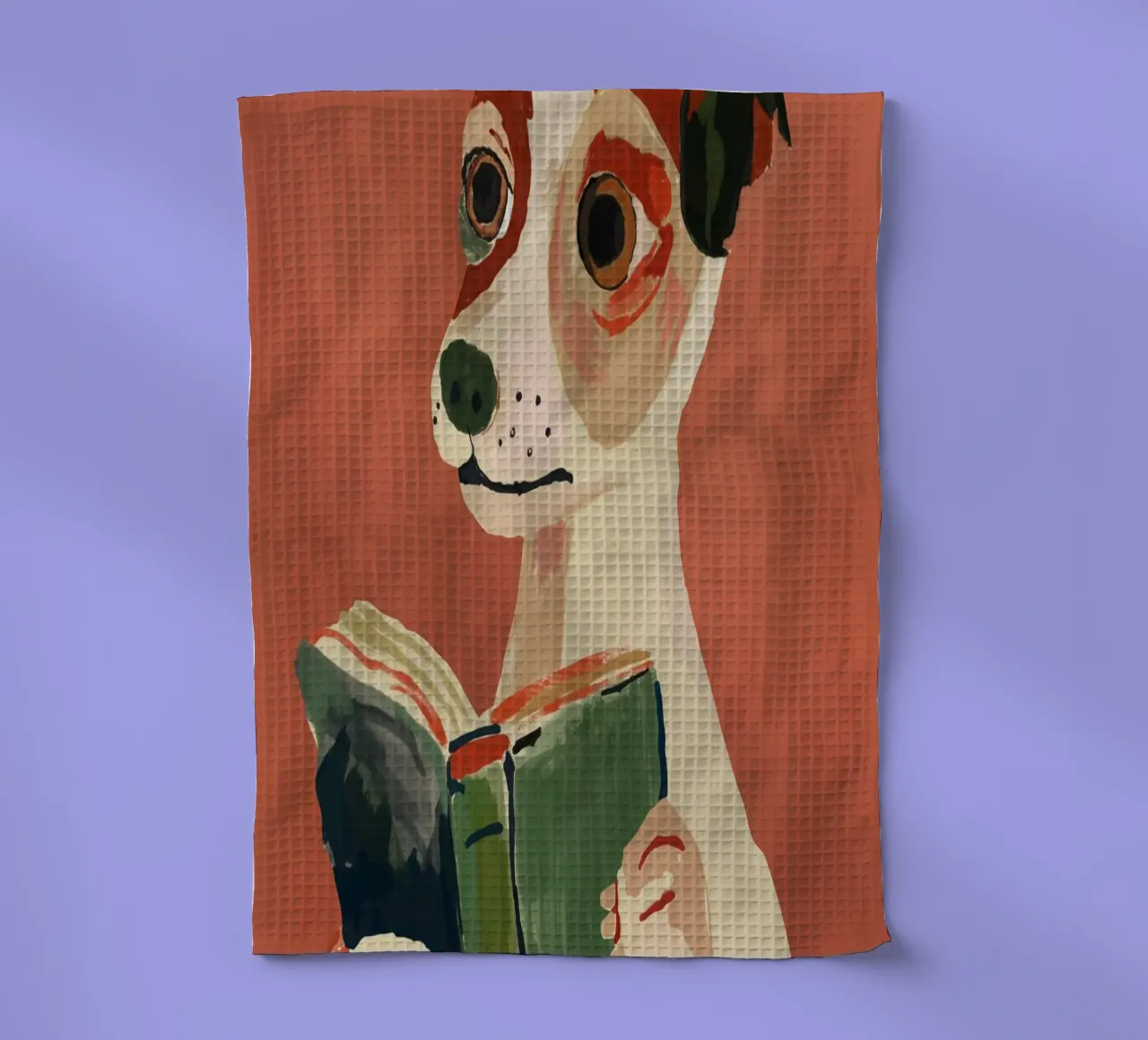 Il cane libraio canovaccio da cucina da ArtsySesta
