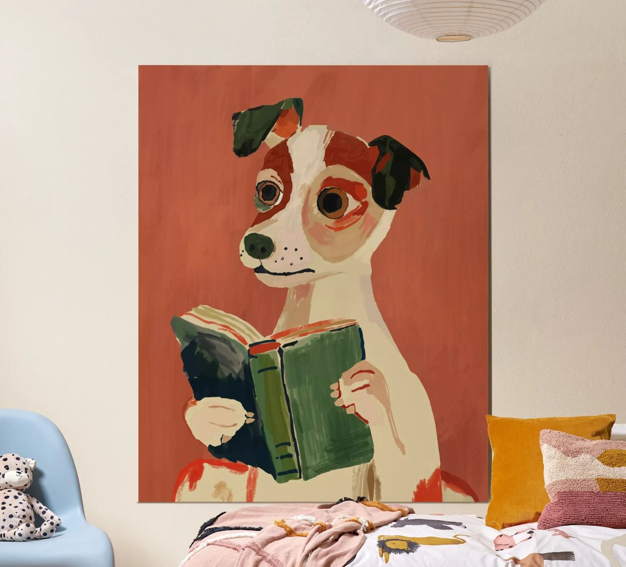 The Bookish Dog poster by ArtsySesta