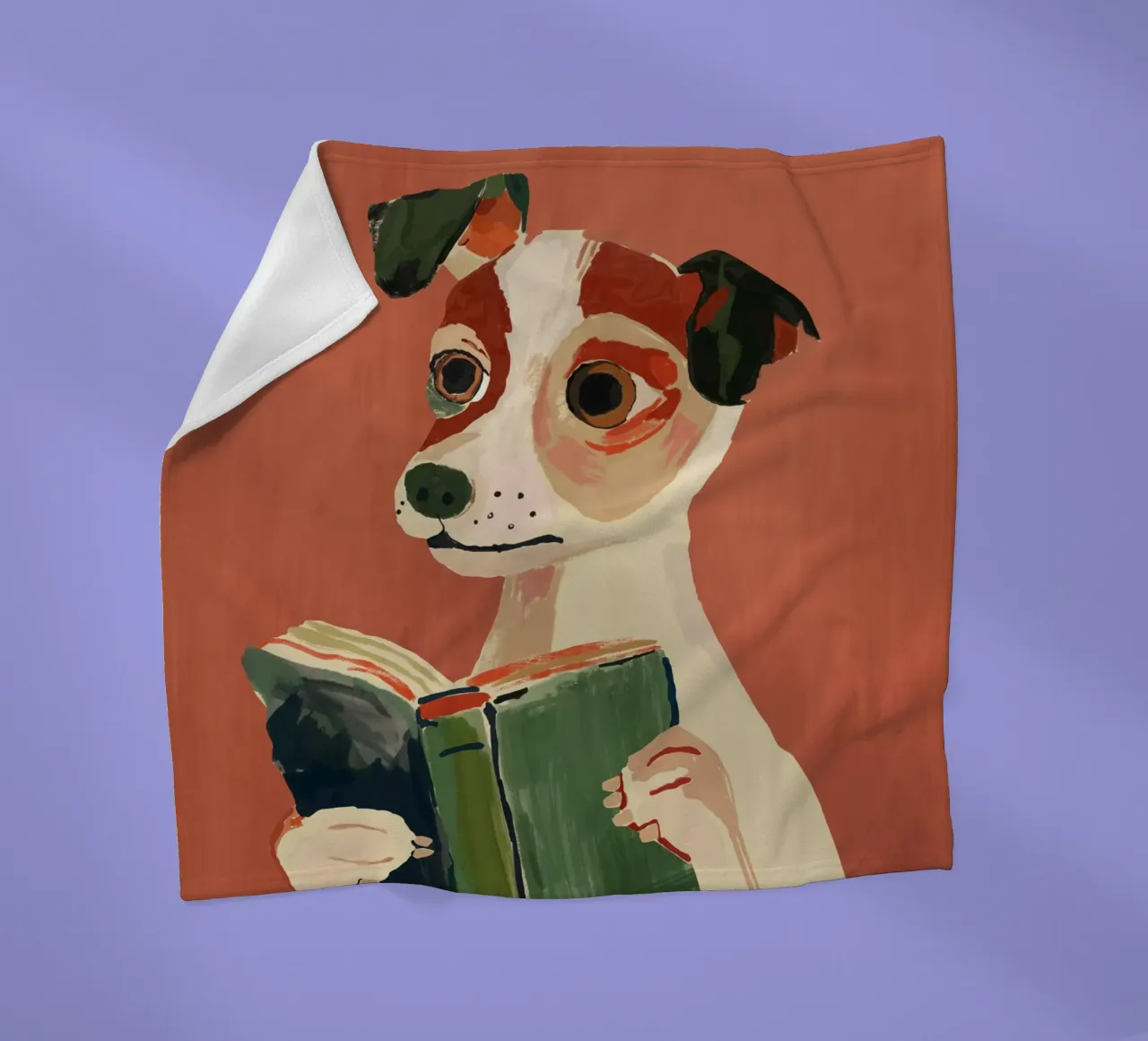 Il cane libraio coperta in pile da ArtsySesta