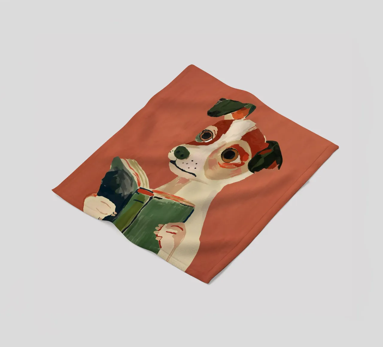 Il cane libraio coperta in pile da ArtsySesta