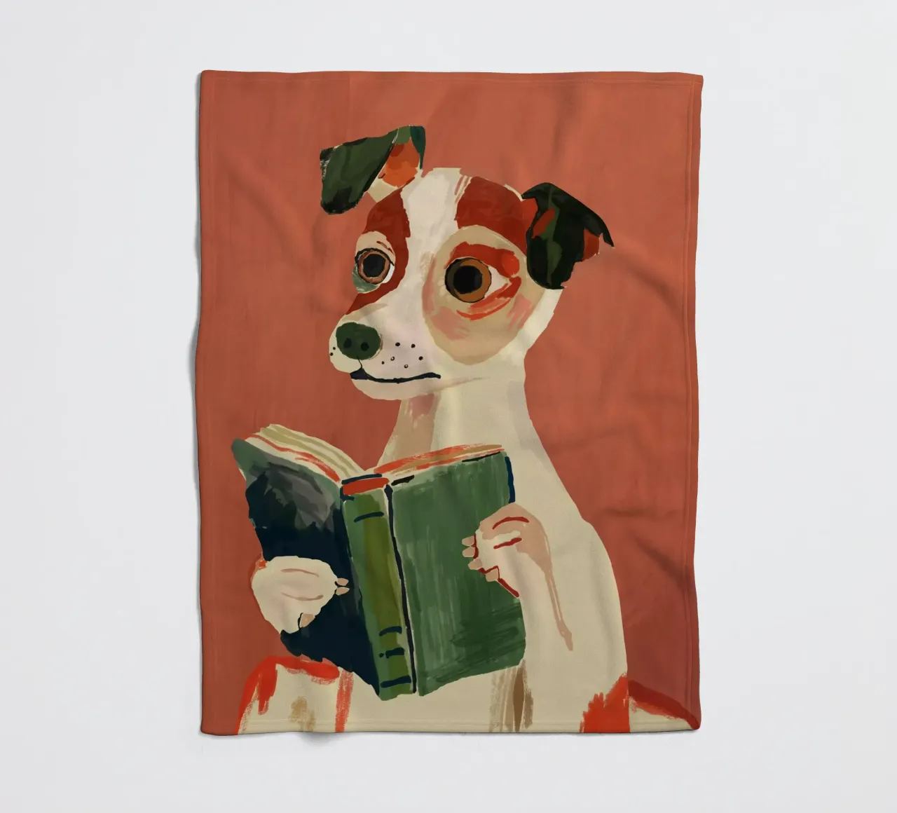 Il cane libraio coperta in pile da ArtsySesta