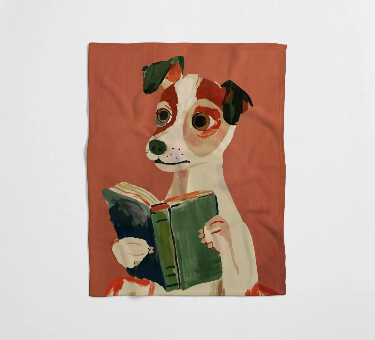 Il cane libraio coperta in pile da ArtsySesta