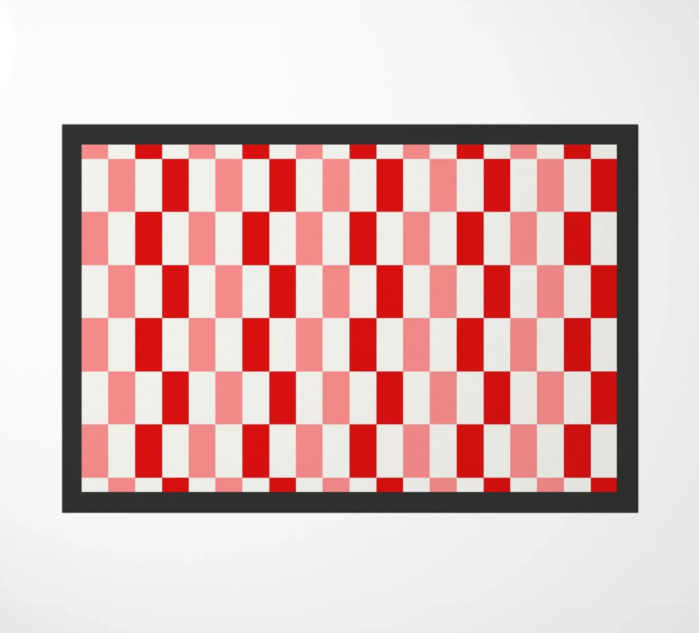 Assegni rettangolari rosa-rosso zerbino da Timeless moderna