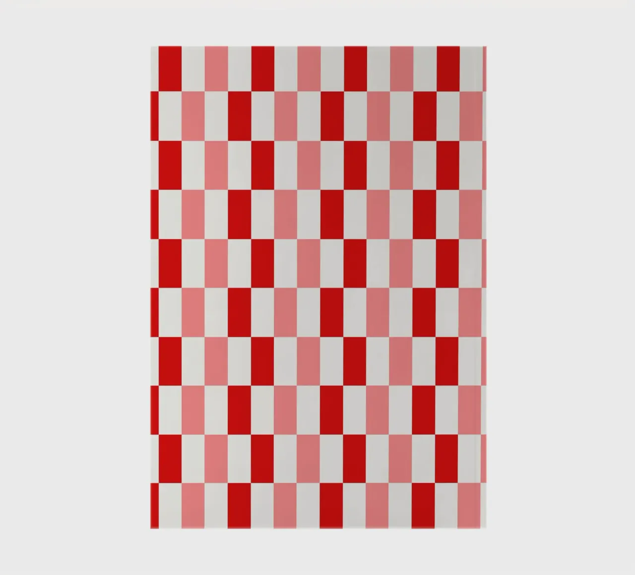 Pink Red Rectangle Checks notebook by Timeless moderna