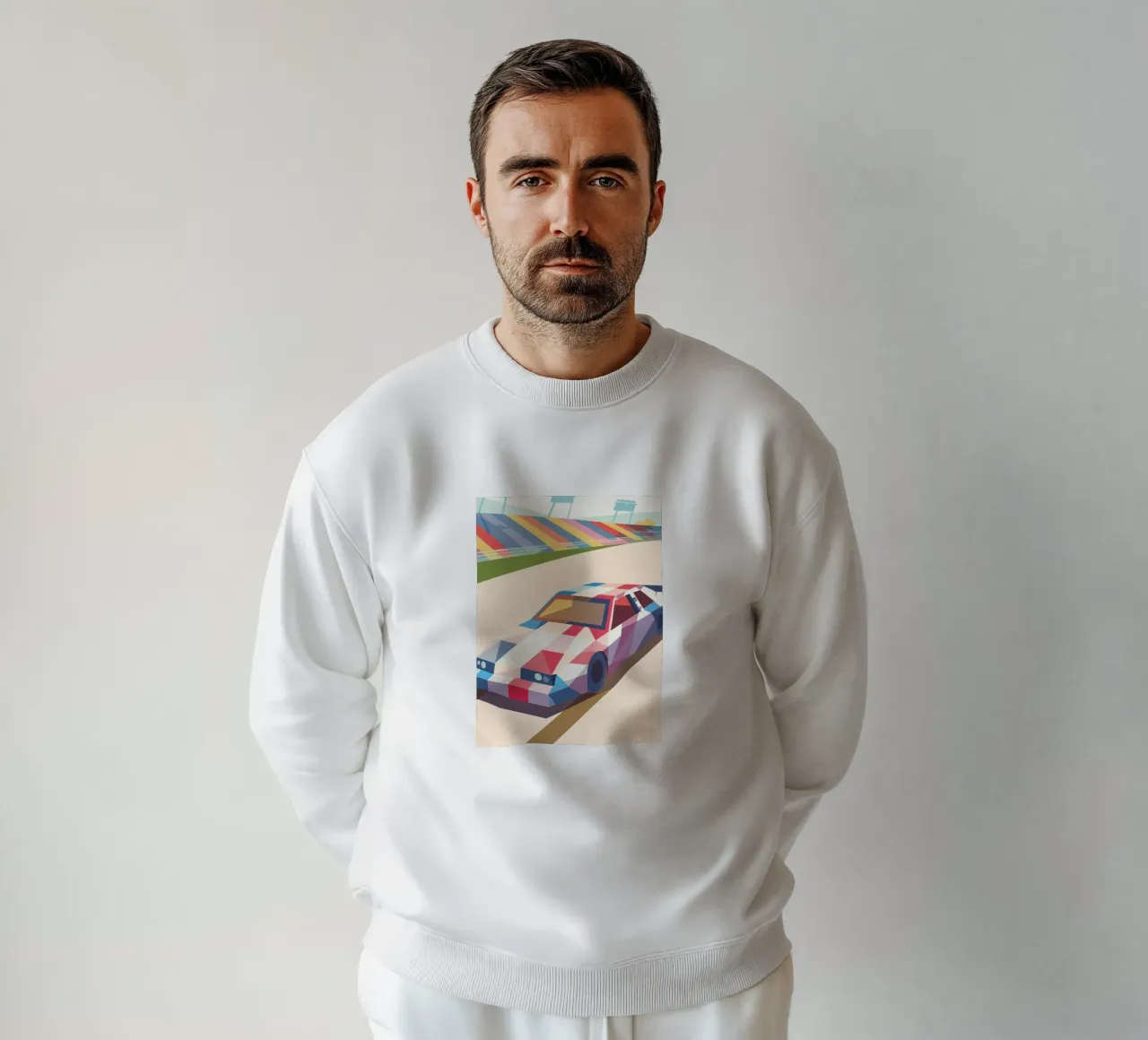 Auto da corsa in pista felpa da POLYGON SPECIAL