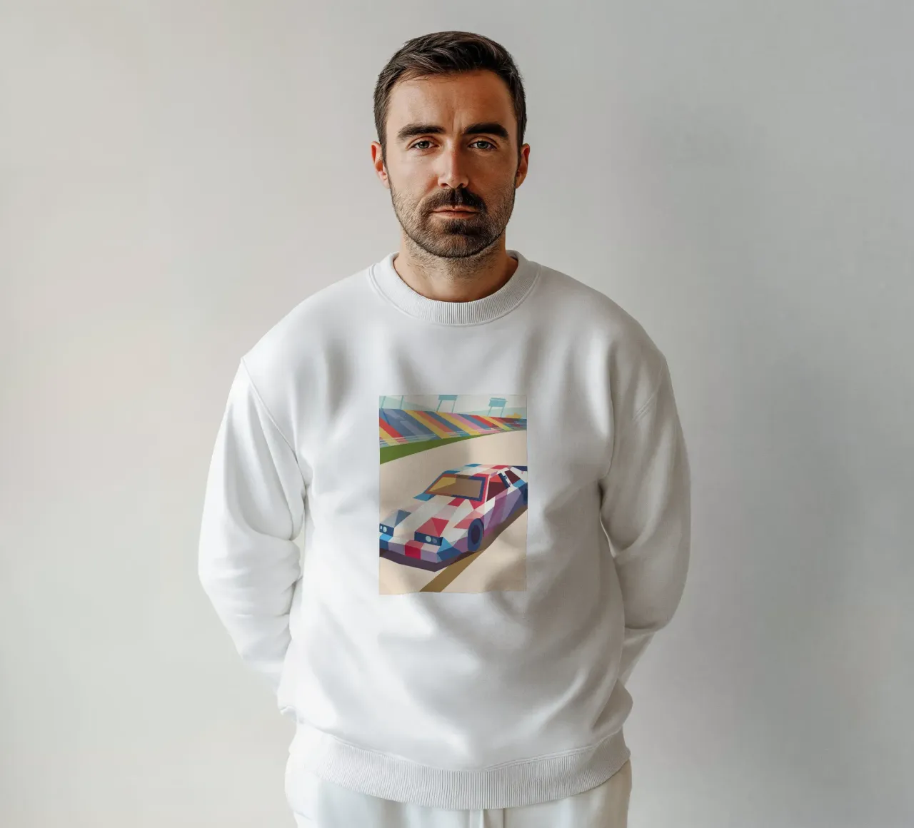 Auto da corsa in pista felpa da POLYGON SPECIAL