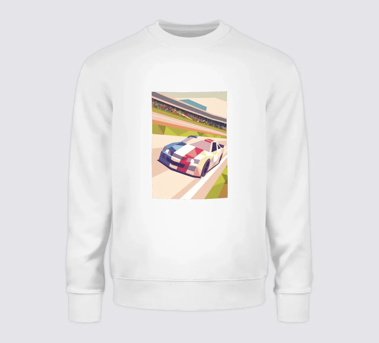 Racing Car on the Track sweatshirt by POLYGON SPECIAL
