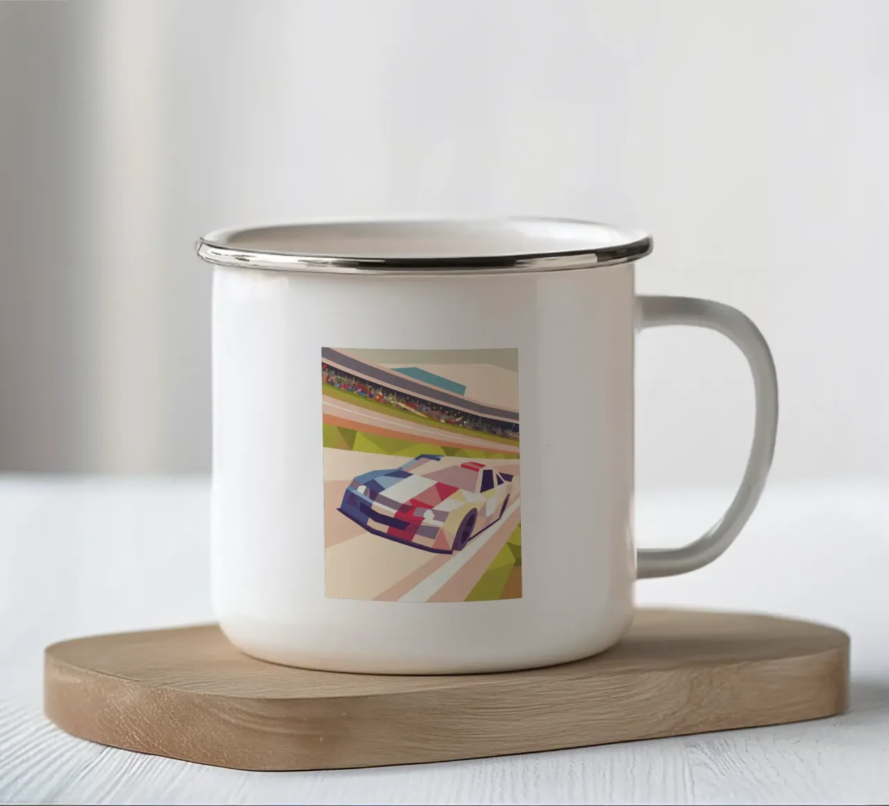 Auto da corsa in pista tazza in smalto da POLYGON SPECIAL