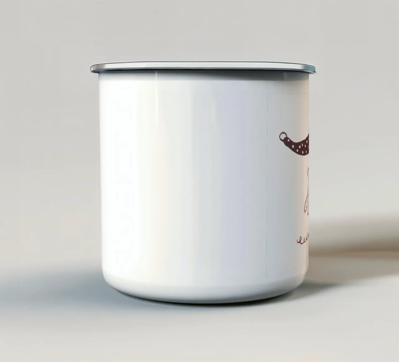 Bearly Awake tazza in smalto da Christina Heitmann