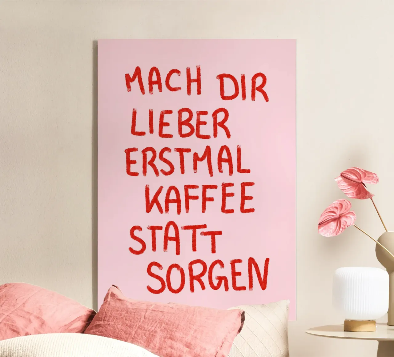 mach dir lieber erstmal kaffee statt sorgen plexiglass da designlenamarie