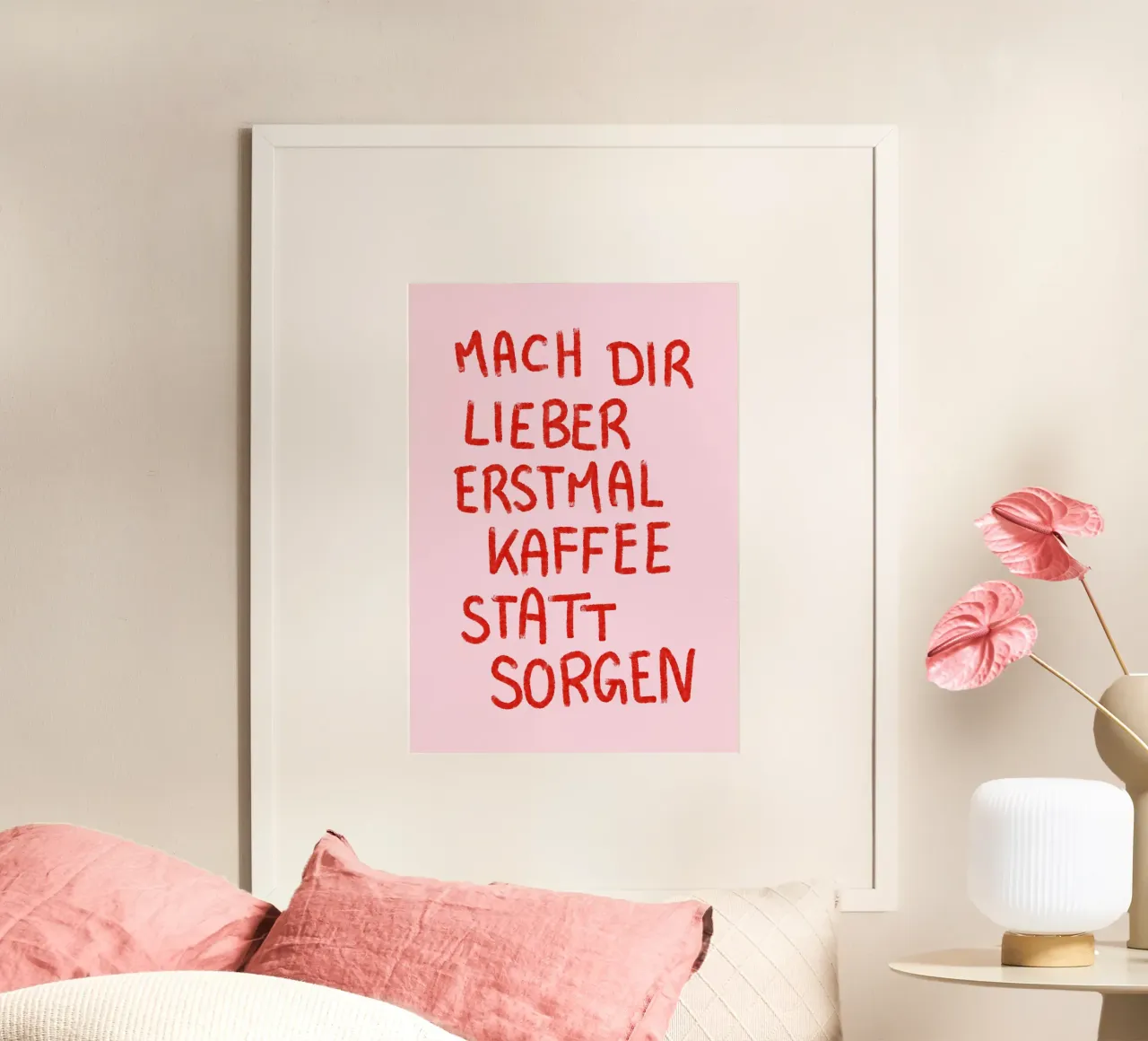 mach dir lieber erstmal kaffee statt sorgen carta hahnemühle da designlenamarie