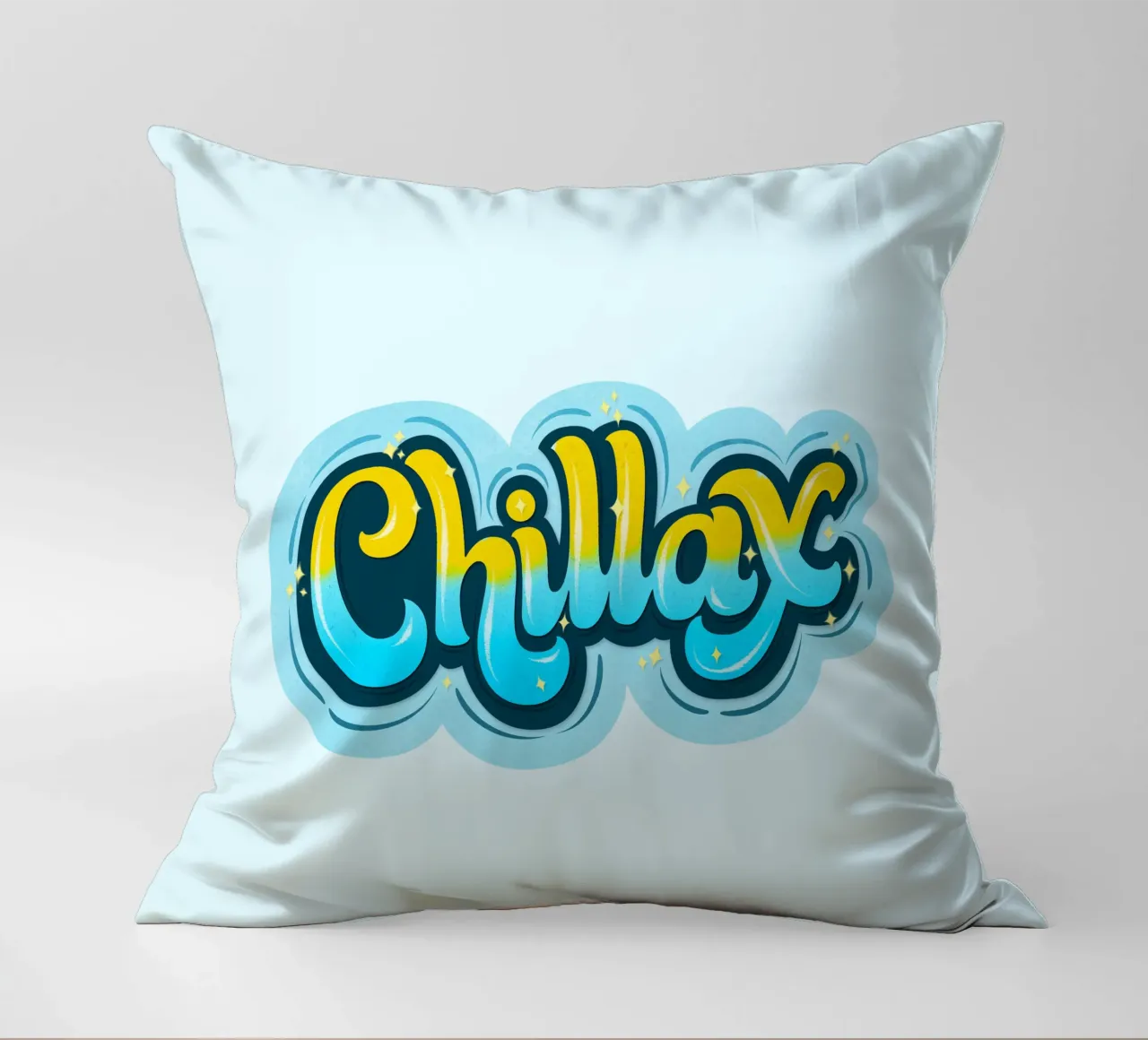 Chill mal wieder. Chillax. Kissen von CalliLetters