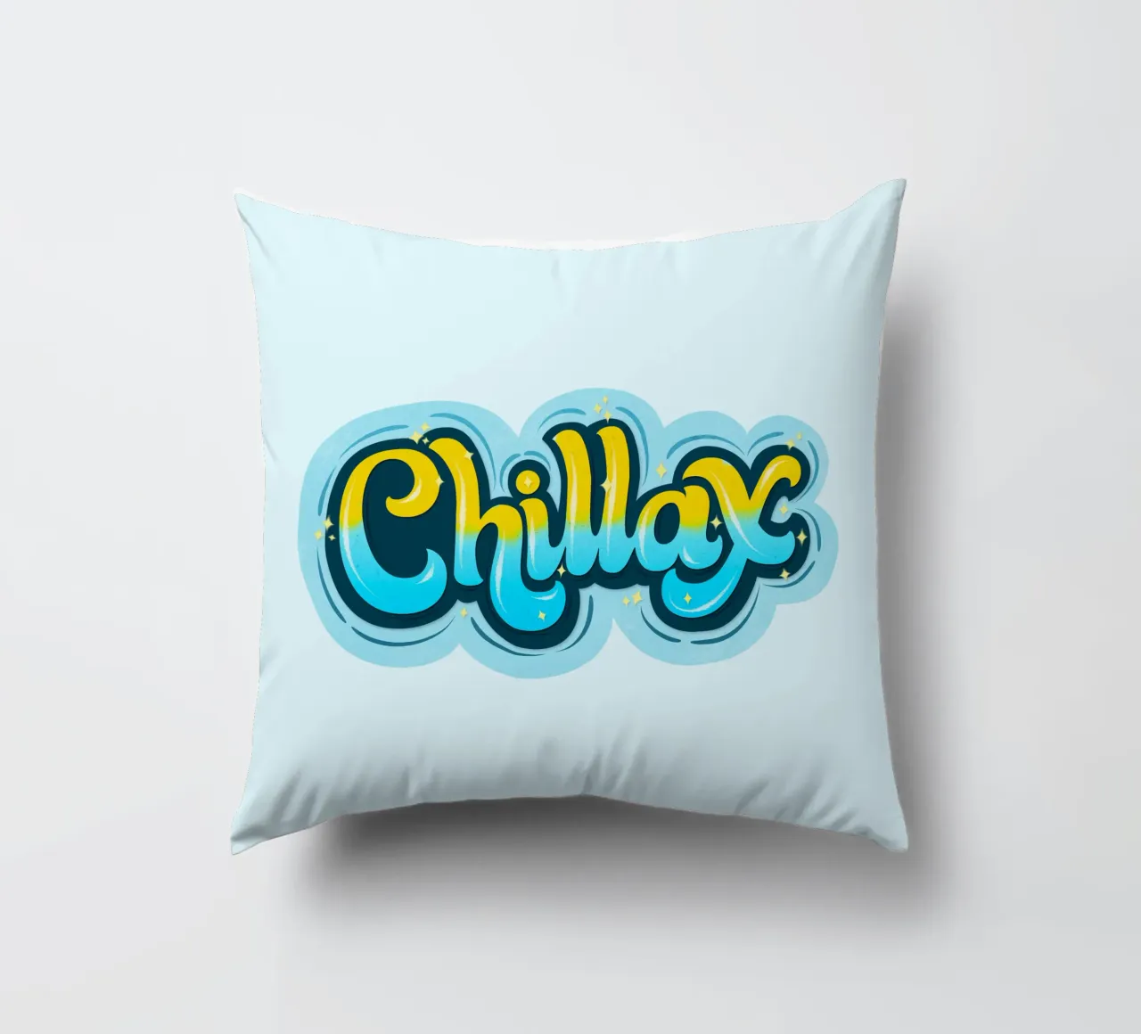 Chill mal wieder. Chillax. Kissen von CalliLetters