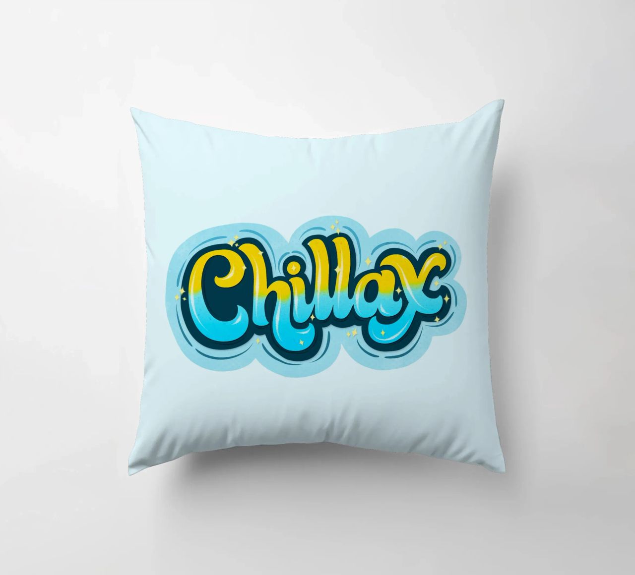 Opnieuw chillen. Chillax. kussen van CalliLetters
