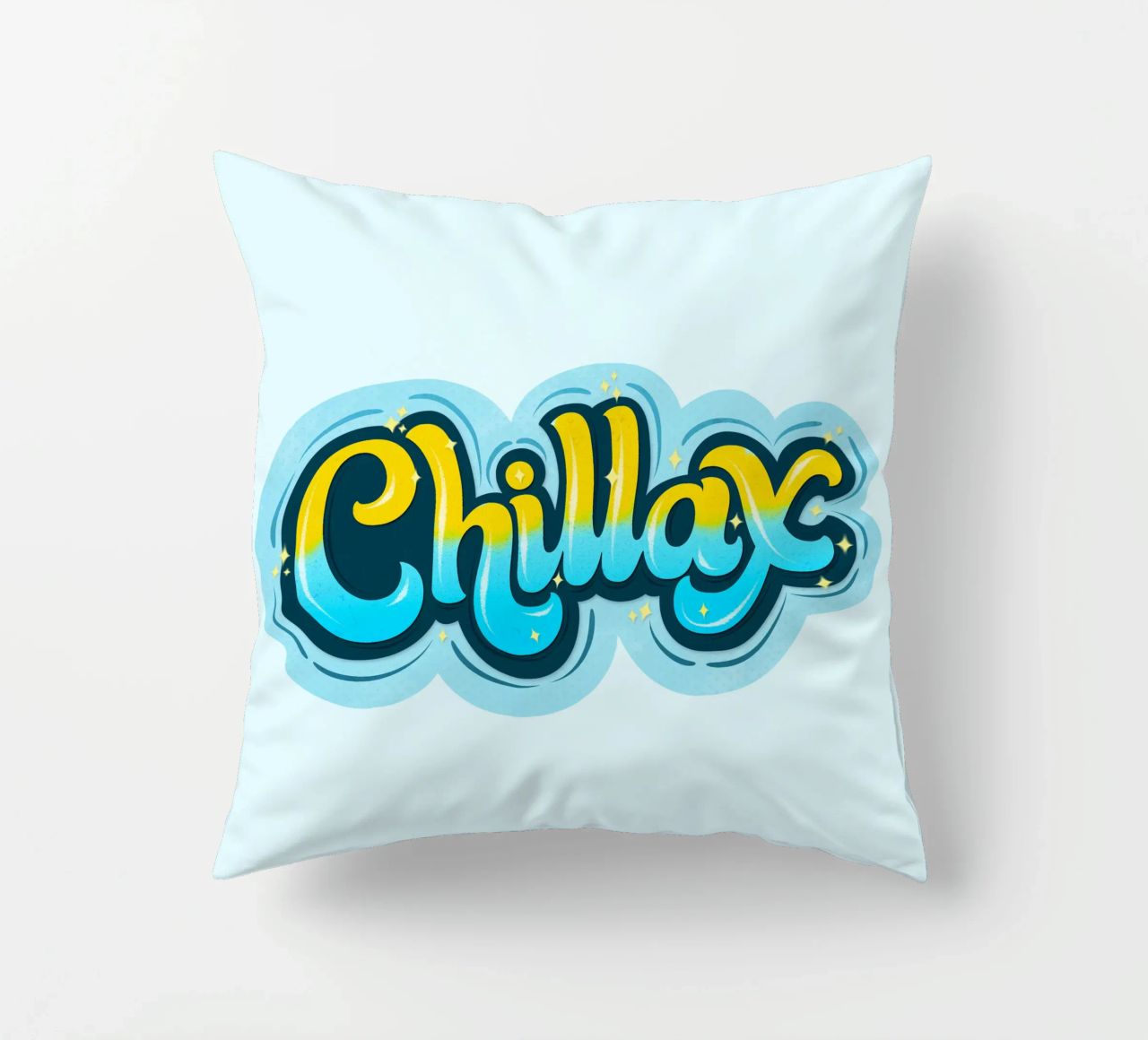 Opnieuw chillen. Chillax. kussen van CalliLetters
