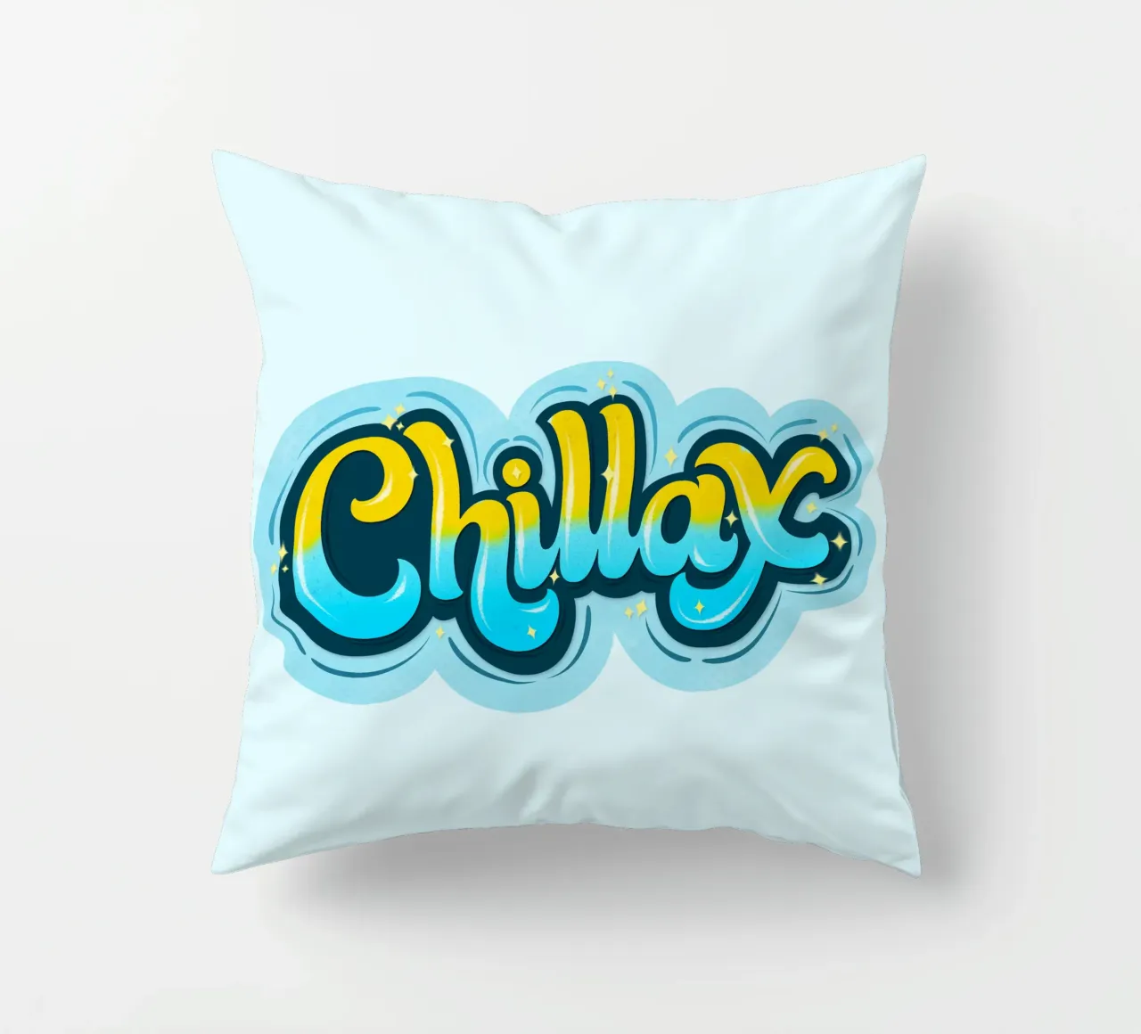 Chill mal wieder. Chillax. Kissen von CalliLetters