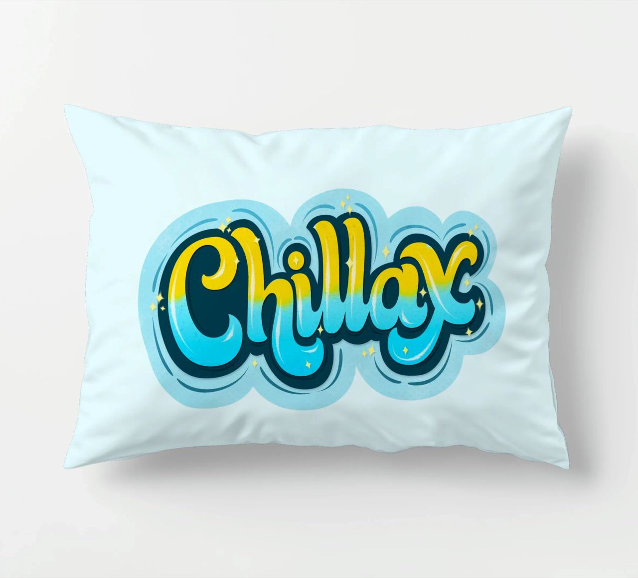 Opnieuw chillen. Chillax. kussen van CalliLetters