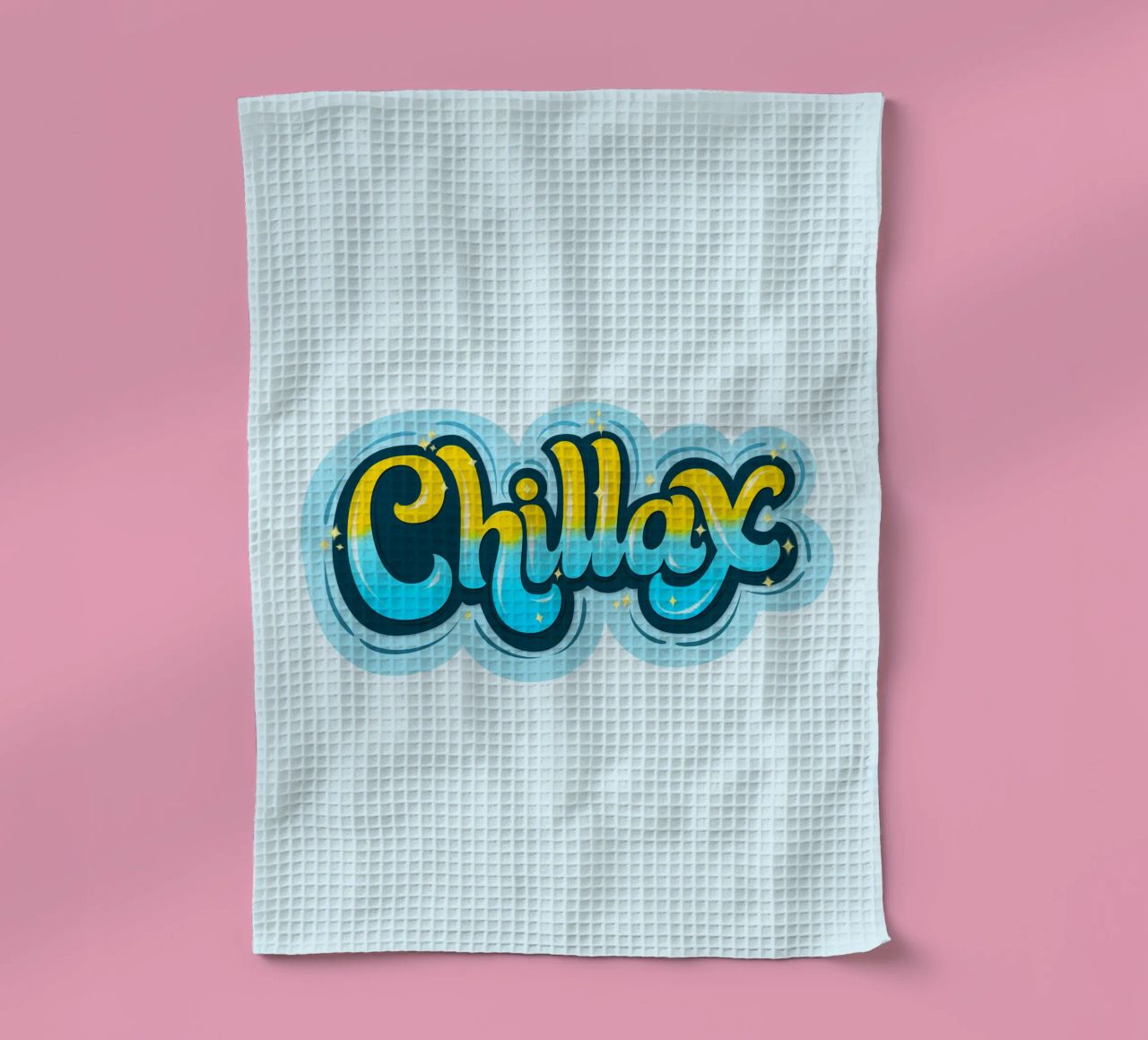 Chill encore une fois. Chillax. torchon de CalliLetters