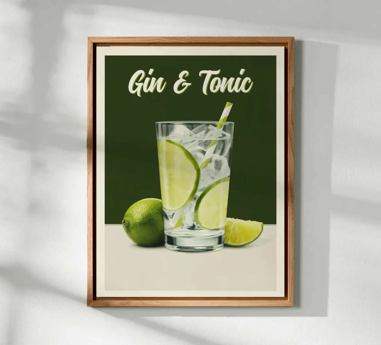 Gin & Tonic classico al lime alluminio dibond da Cocktail Party