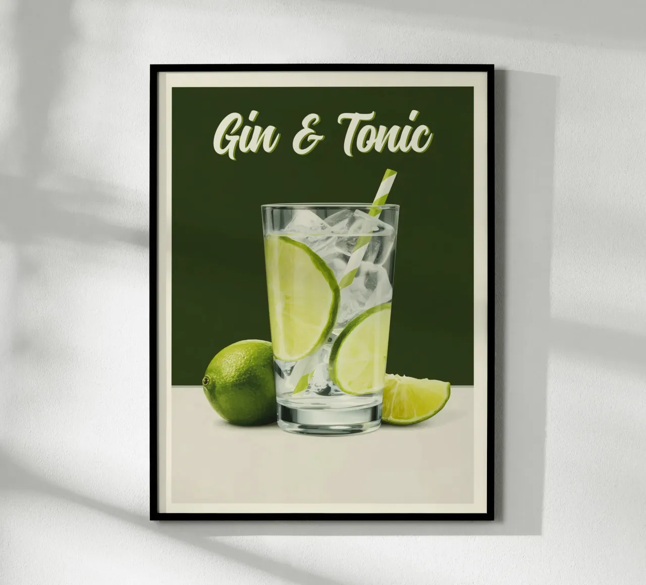 Gin & Tonic classico al lime carta hahnemühle da Cocktail Party