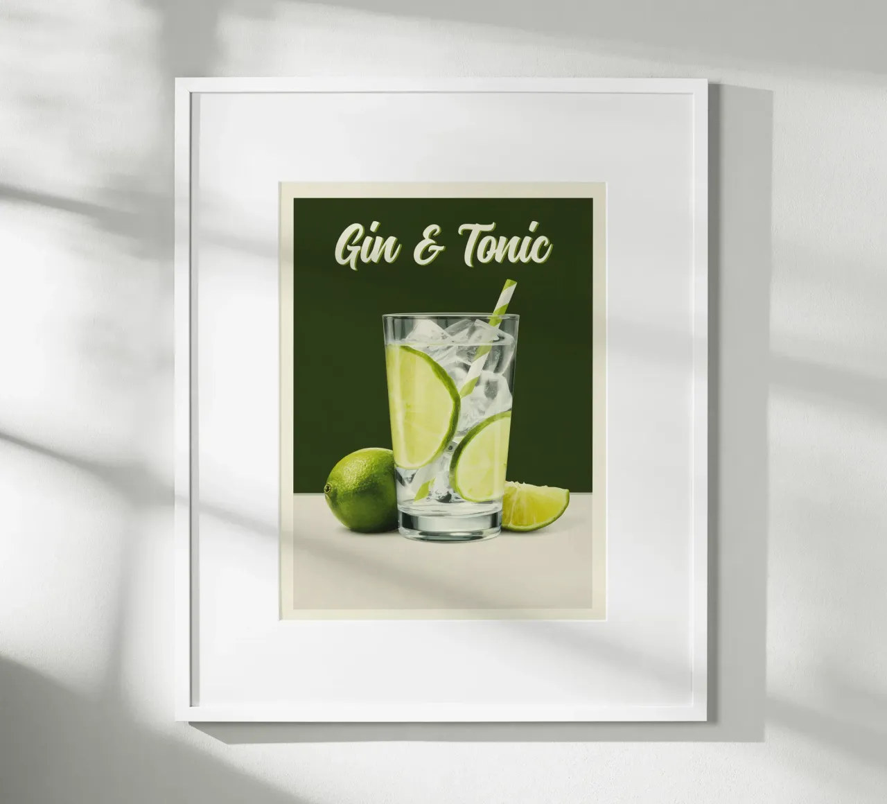 Gin & Tonic classico al lime carta hahnemühle da Cocktail Party