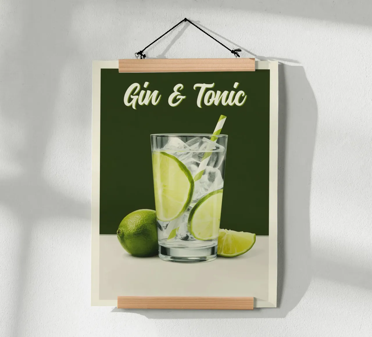 Gin & Tonic classico al lime carta hahnemühle da Cocktail Party