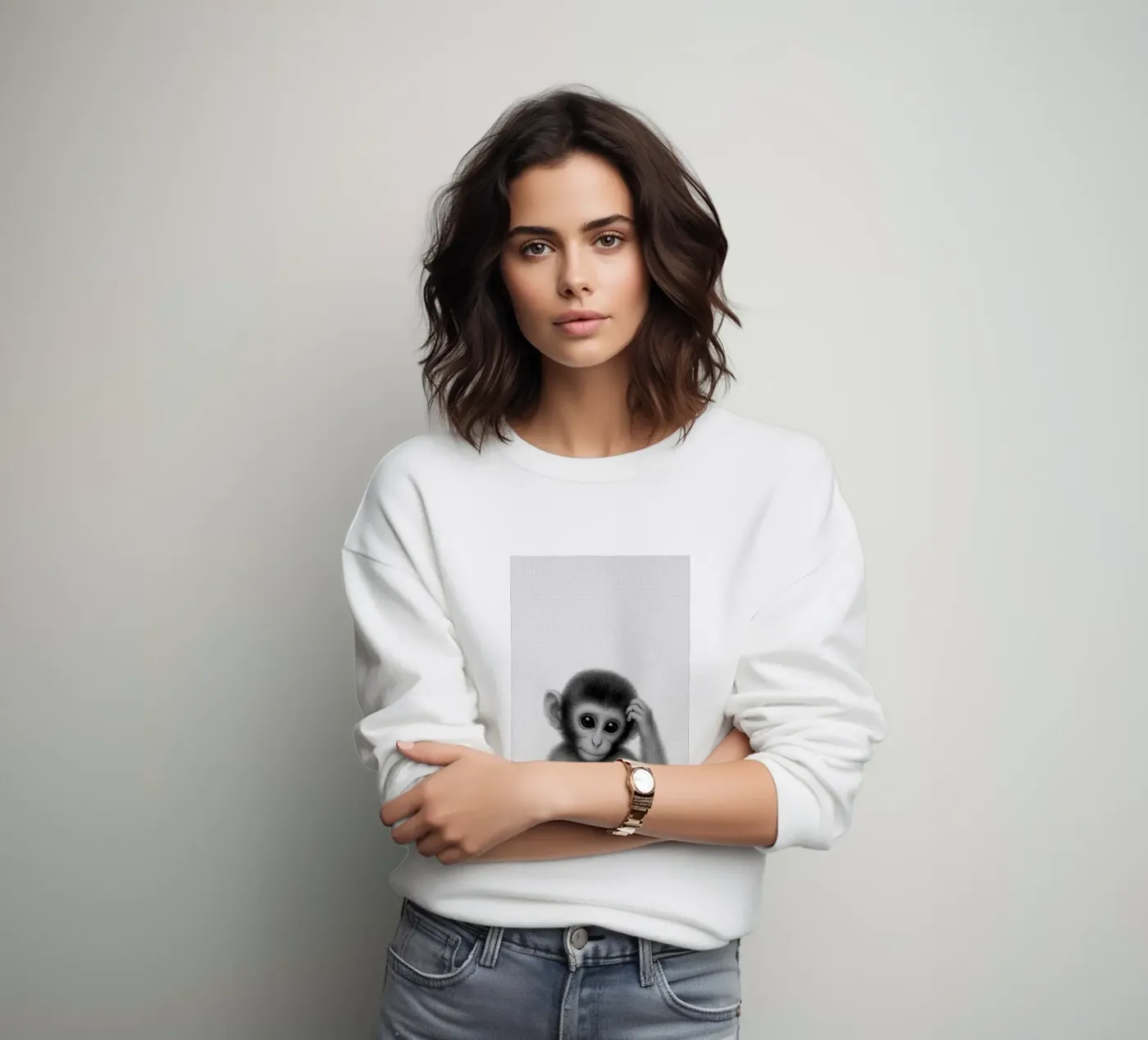 Monkey sweatshirt van Ella Barga