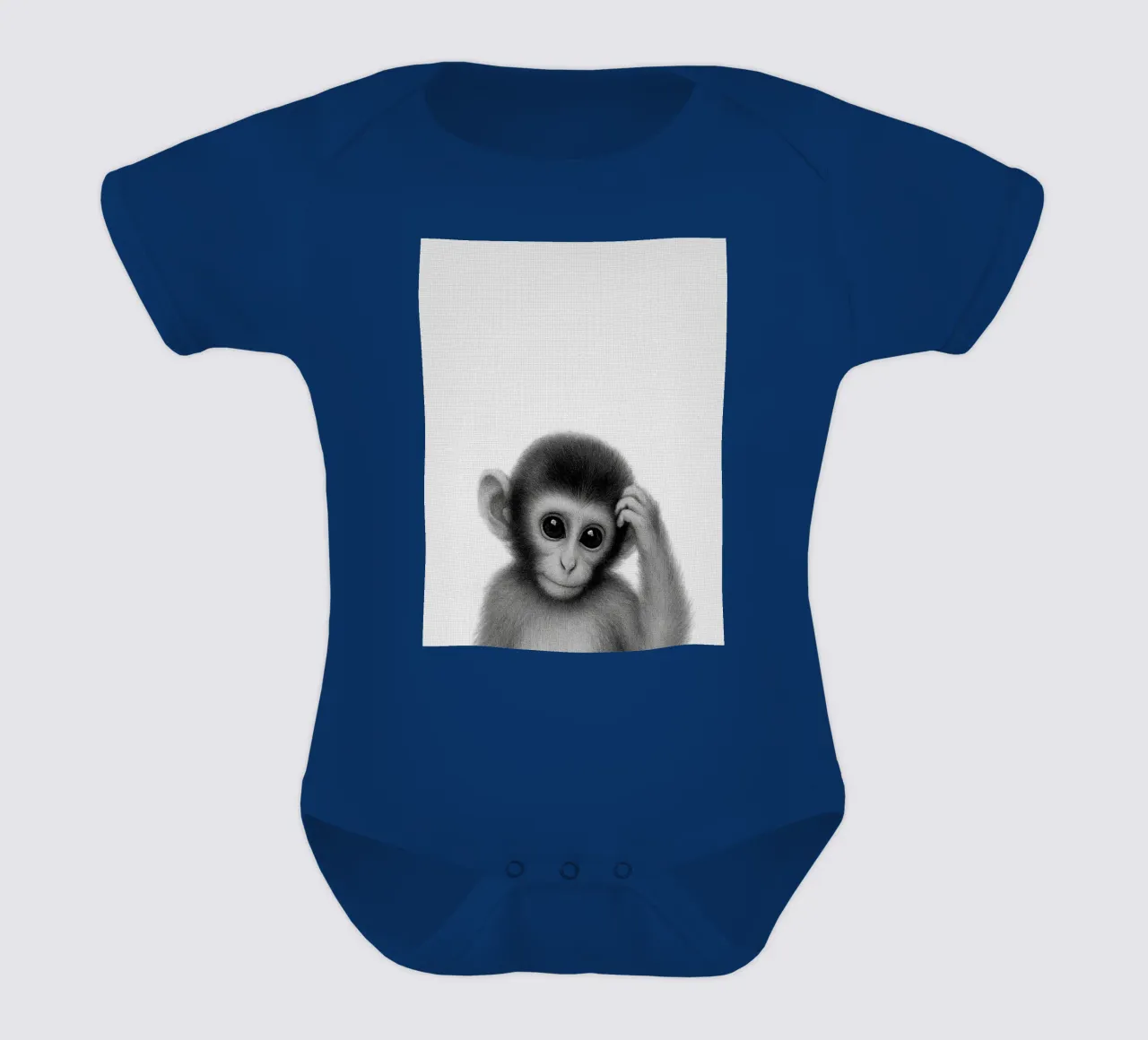 Monkey body neonato maniche corte da Ella Barga