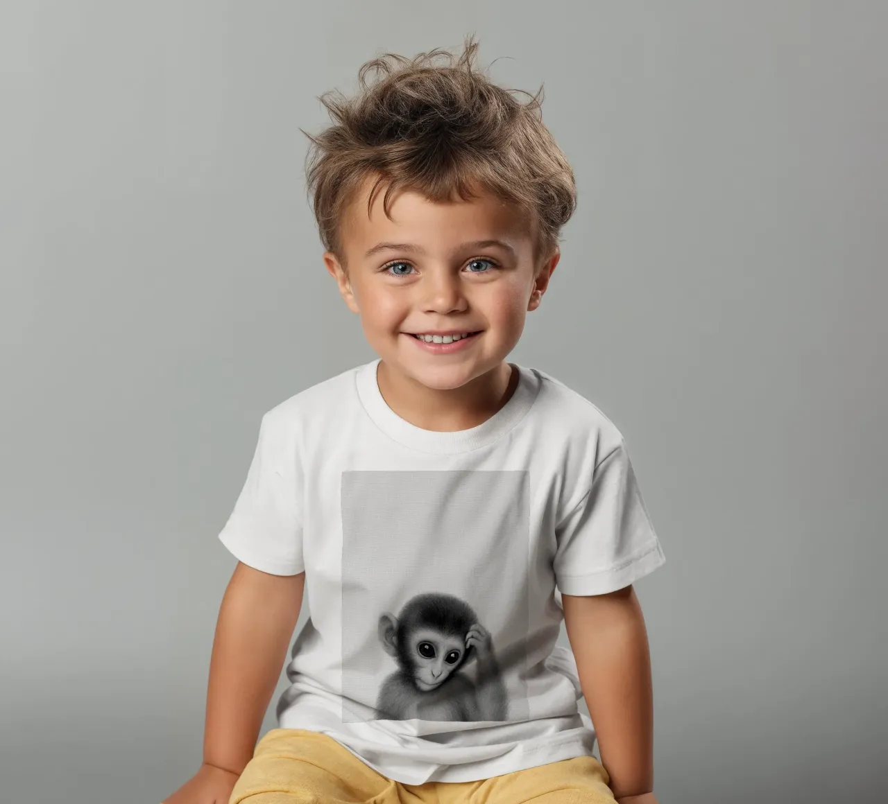 Monkey t-shirt bambini da Ella Barga