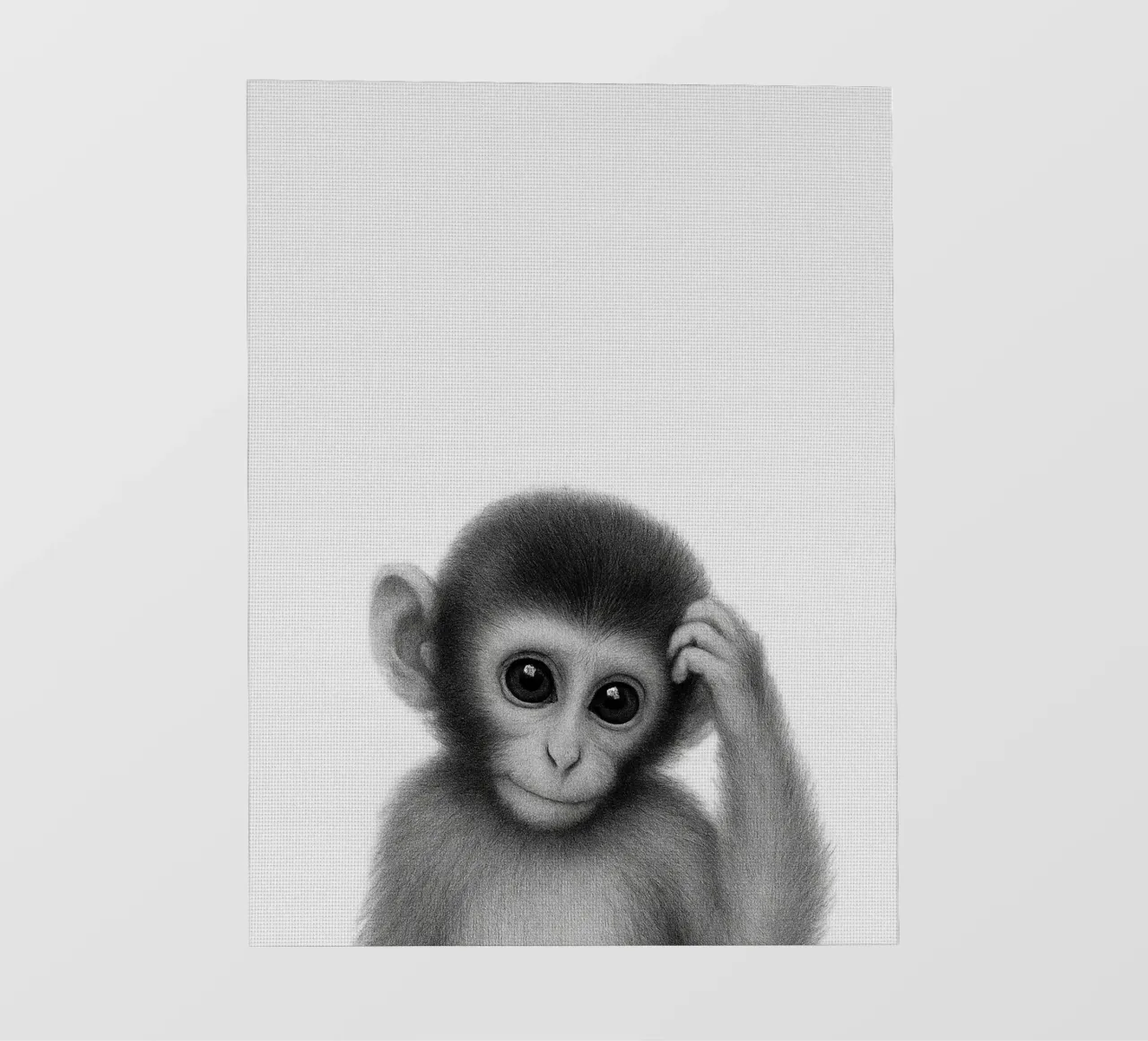 Monkey fotobehang van Ella Barga