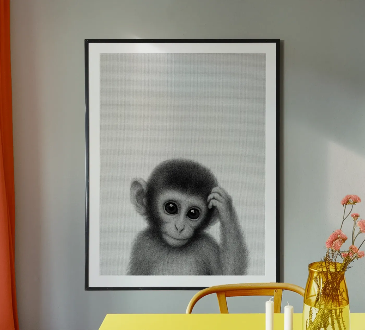 Monkey poster de Ella Barga