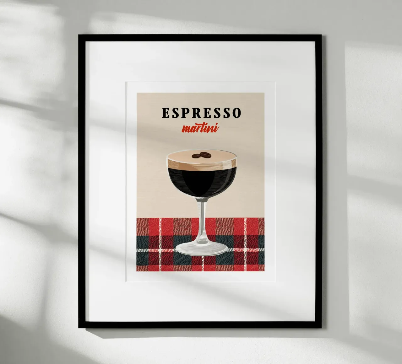 Tartan Espresso Martini hahnemühle by Cocktail Party