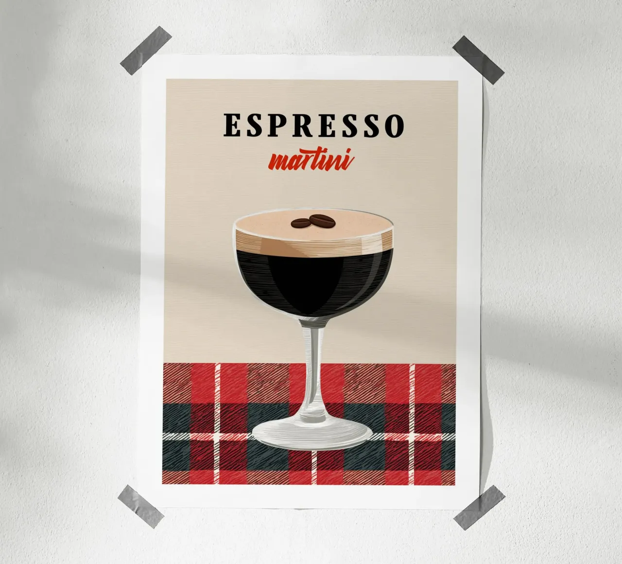 Tartan Espresso Martini hahnemühle by Cocktail Party