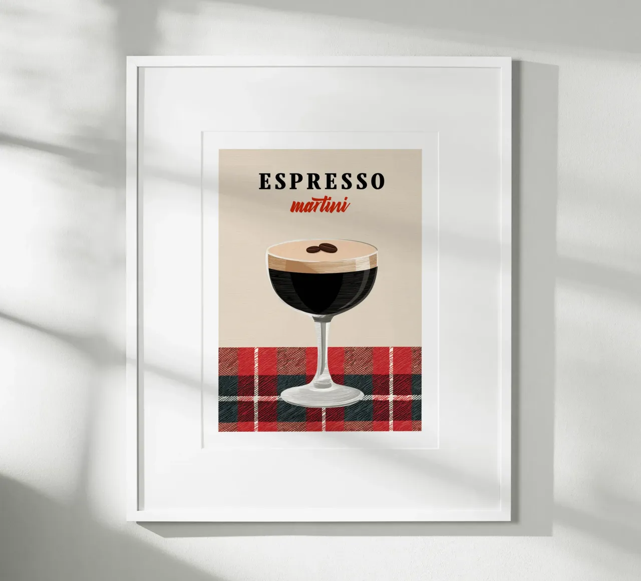 Tartan Espresso Martini hahnemühle by Cocktail Party