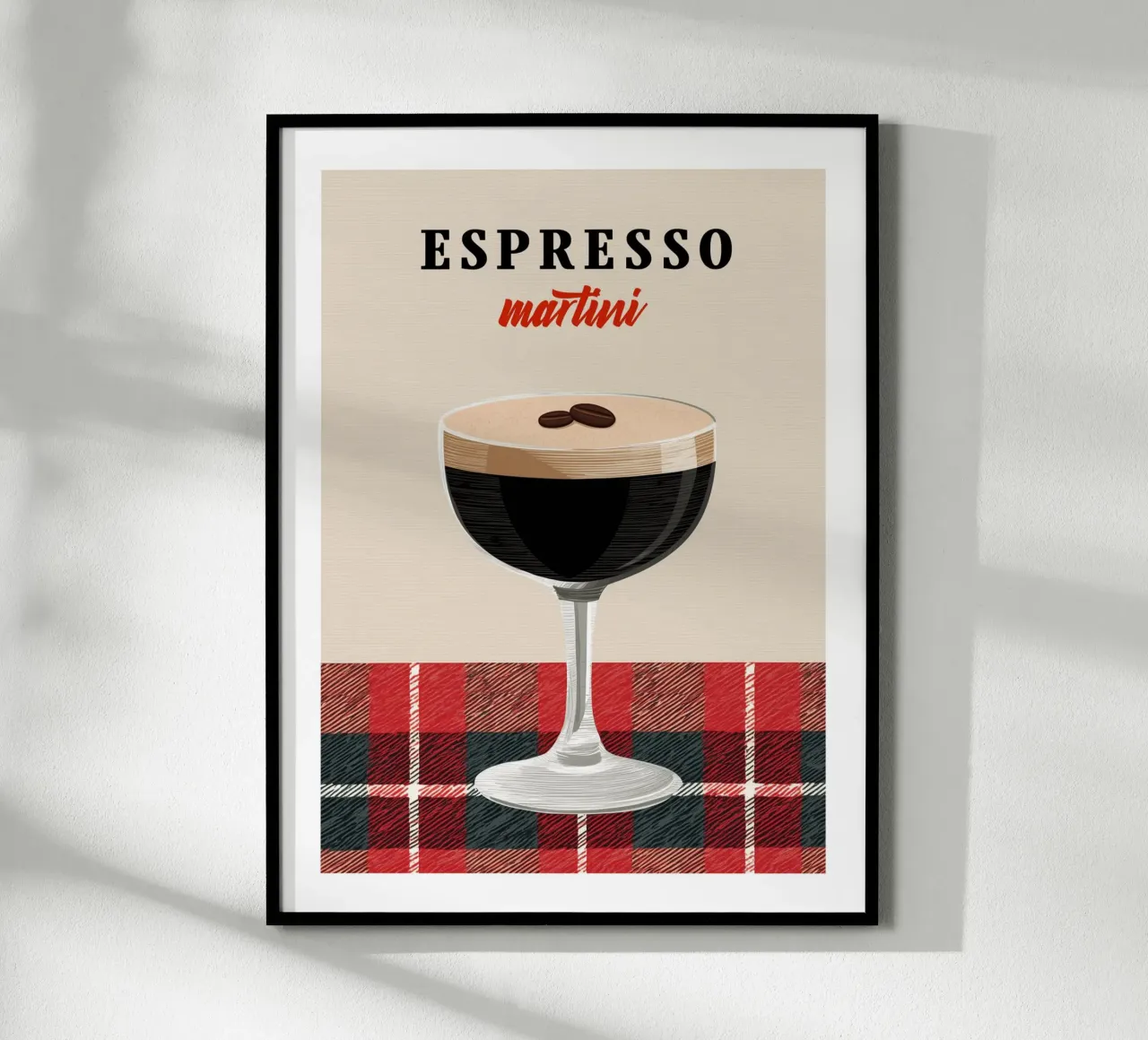 Tartan Espresso Martini hahnemühle by Cocktail Party