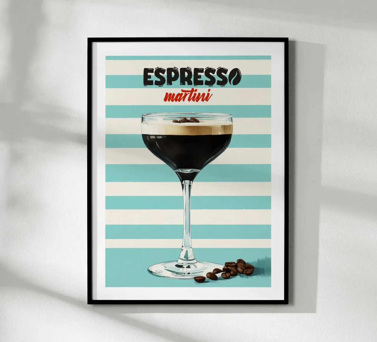 Striped Espresso Martini hahnemühle by Cocktail Party