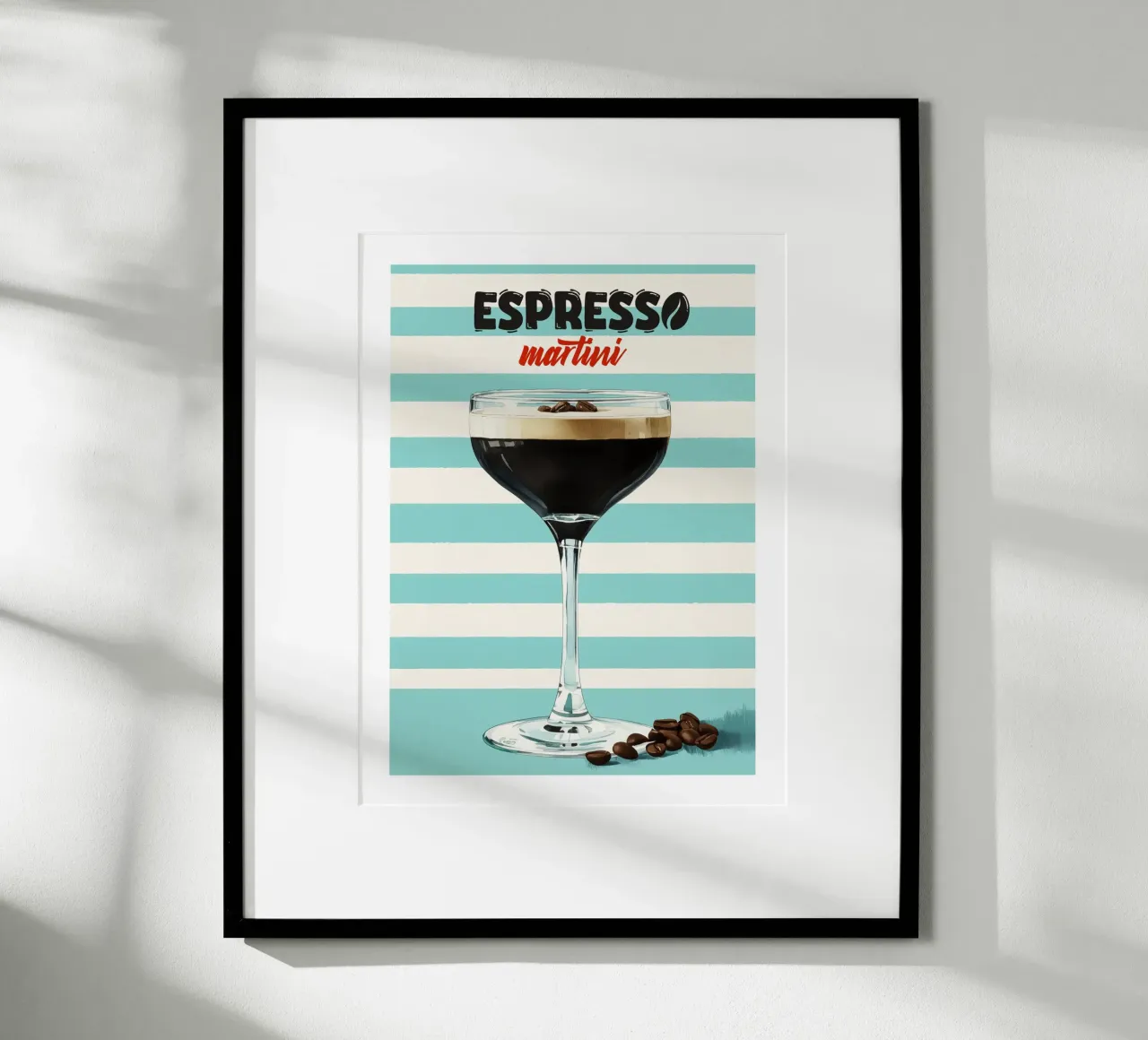 Striped Espresso Martini hahnemühle by Cocktail Party