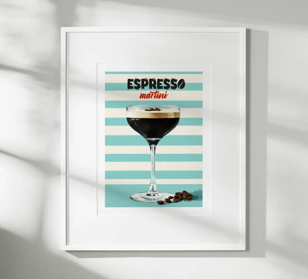 Striped Espresso Martini hahnemühle by Cocktail Party