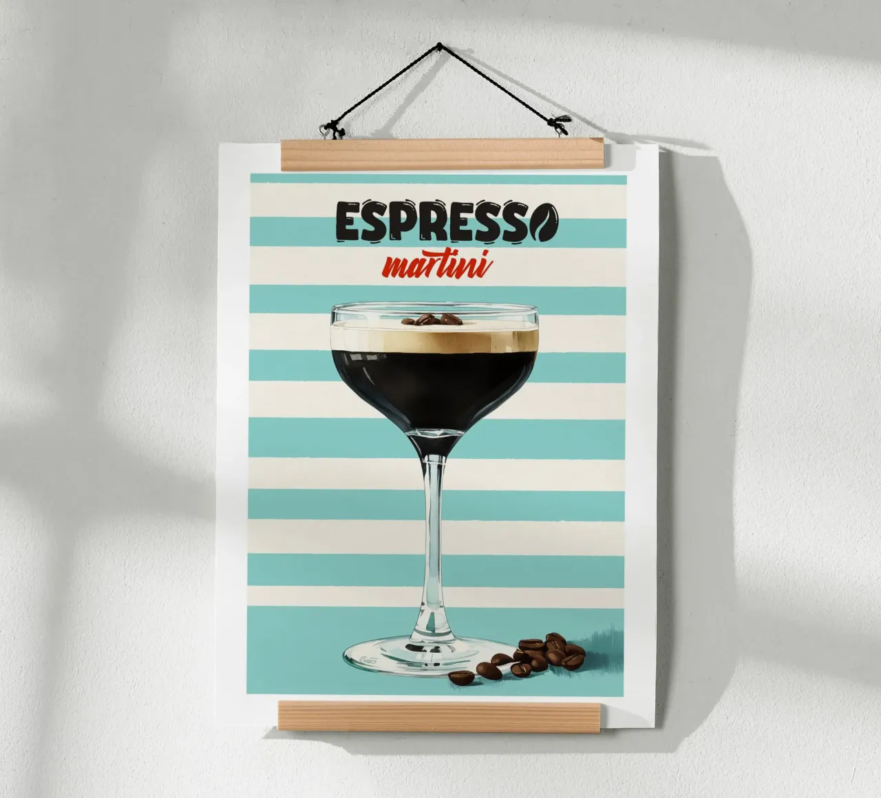 Striped Espresso Martini hahnemühle by Cocktail Party