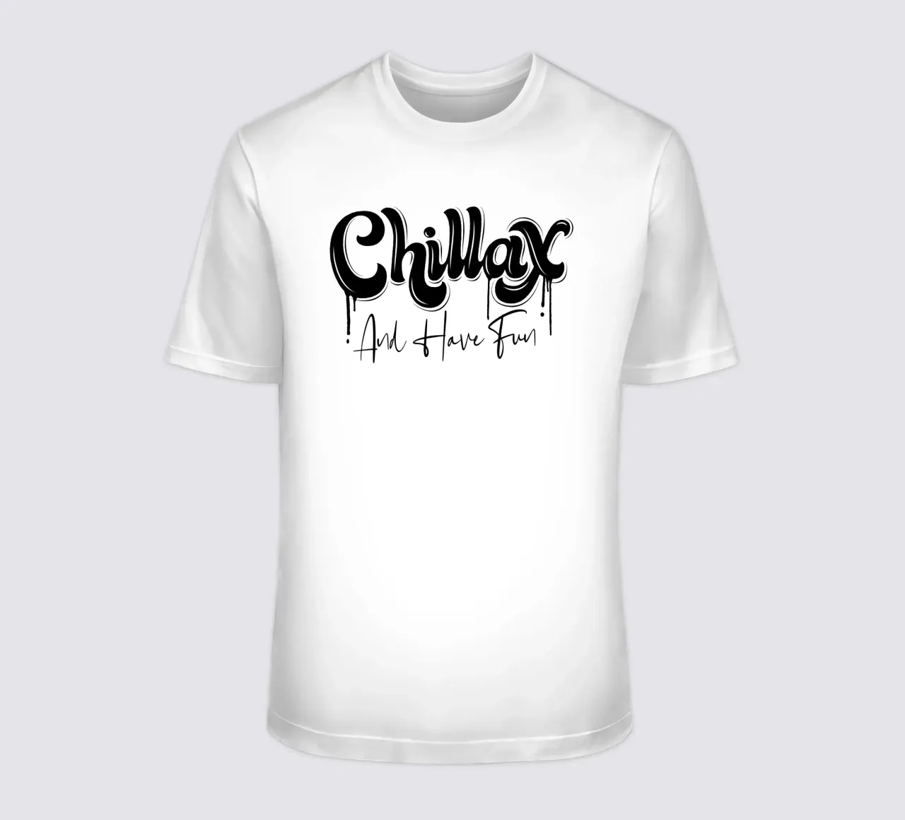 Rilassarsi e rilassarsi. Chillax. Stile di strada e un po' di graffiti t-shirt da CalliLetters