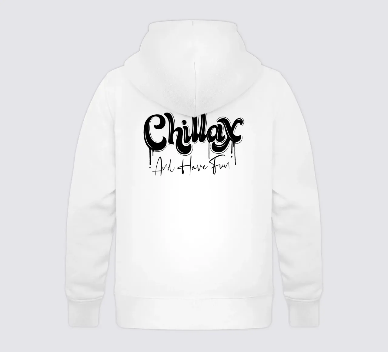 Rilassarsi e rilassarsi. Chillax. Stile di strada e un po' di graffiti felpa bambino con cappuccio da CalliLetters