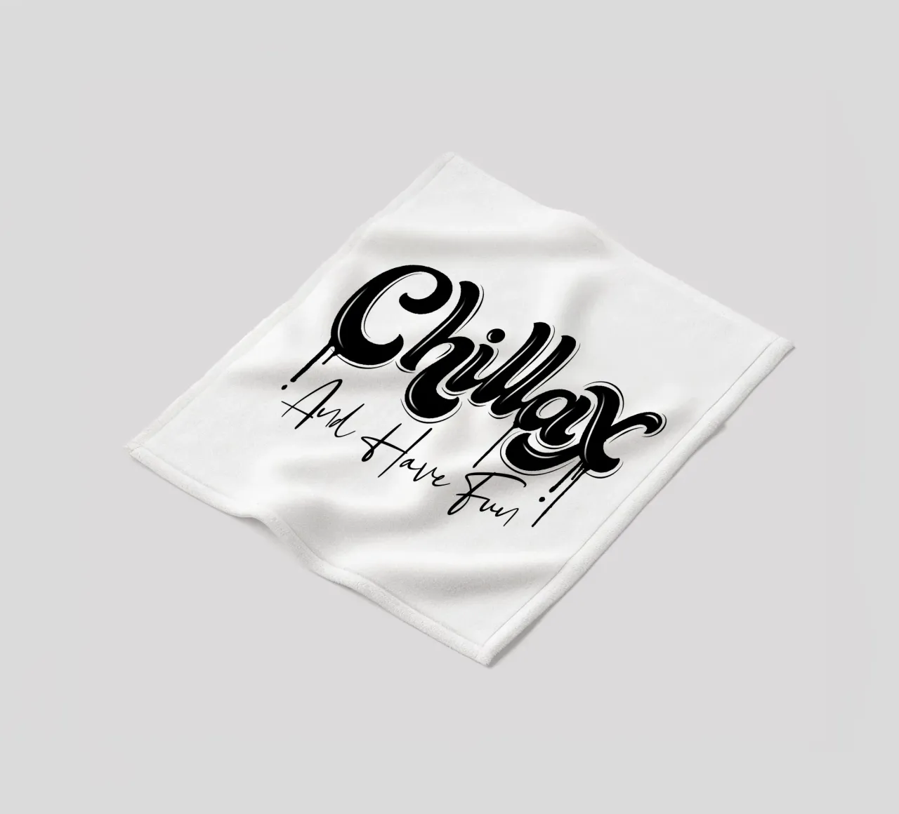 Rilassarsi e rilassarsi. Chillax. Stile di strada e un po' di graffiti coperta in pile da CalliLetters