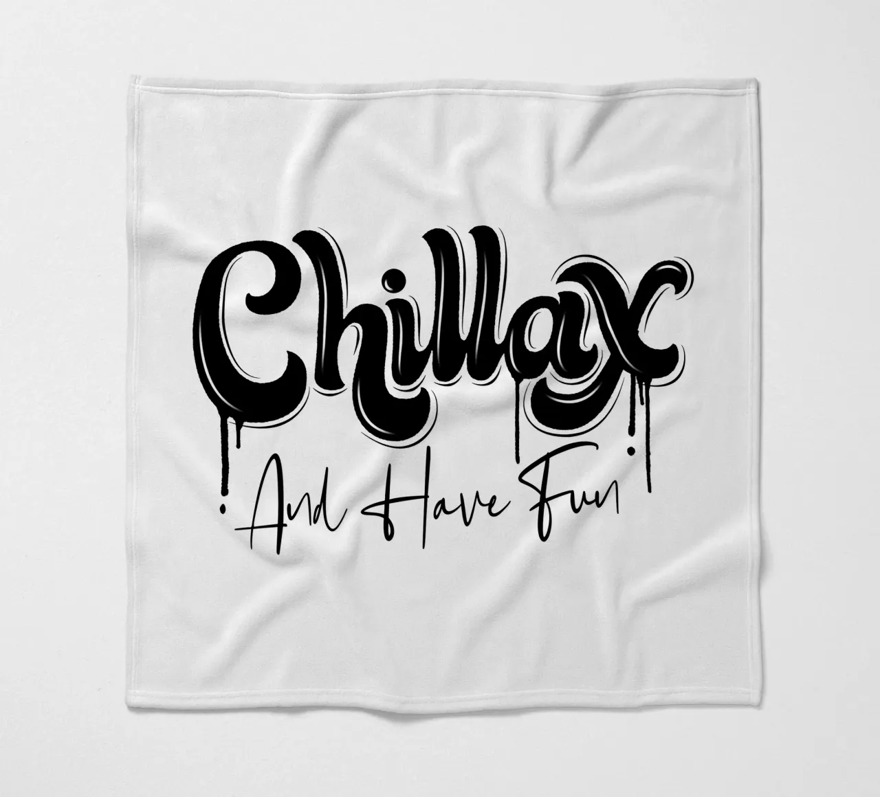 Rilassarsi e rilassarsi. Chillax. Stile di strada e un po' di graffiti coperta in pile da CalliLetters